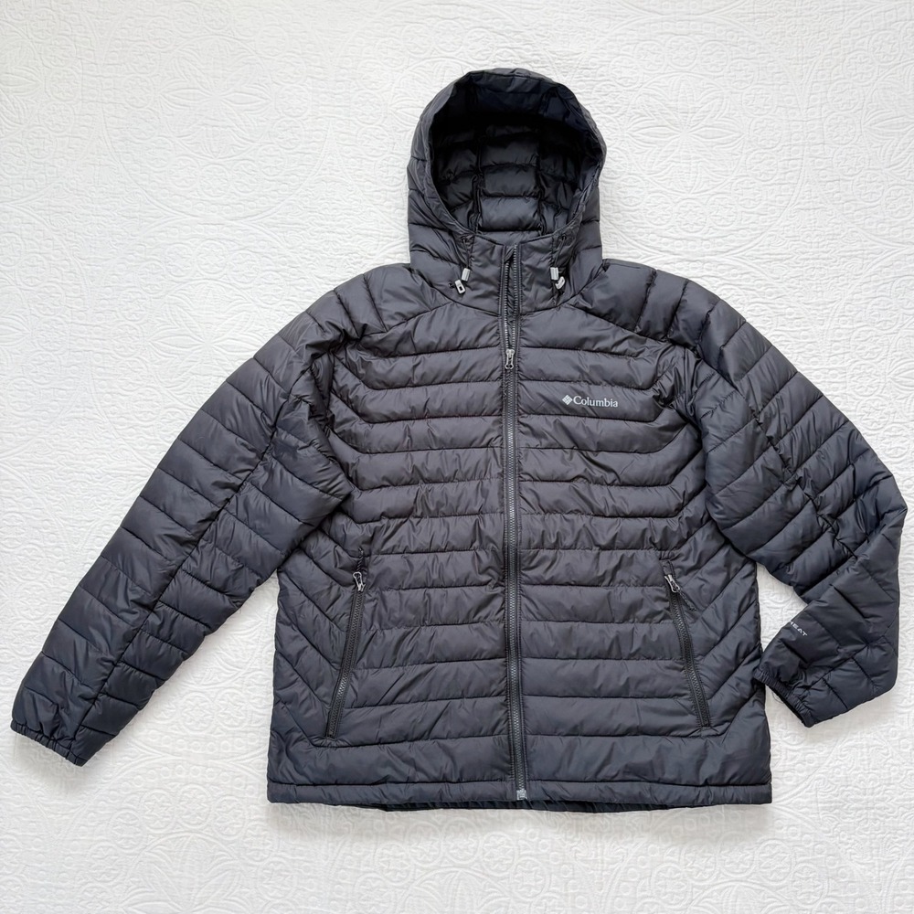 Columbia Men's White Out II Insulated Omni-Heat Hooded Jacket, Black